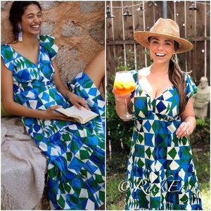 ANTHROPOLOGIE FARM RIO CARMELITA MAXI DRESS